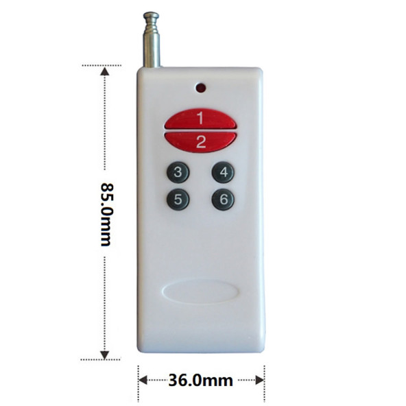 6 Kanal 433Mhz Uzaktan Kumanda Garaj Otomatik Kapı Kepenk Bariyer Alarm Lamba Motor Kontrol Anahtar - Resim 8