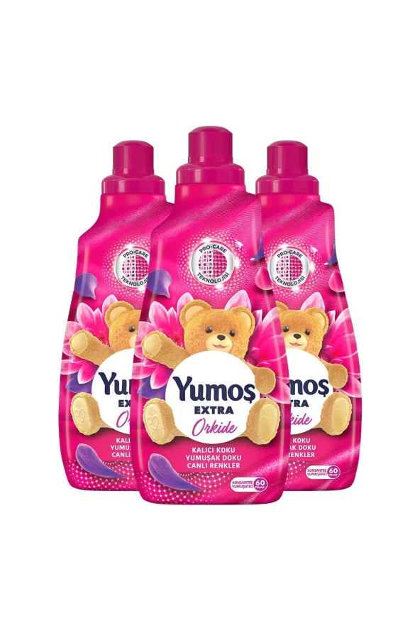 Yumoş Extra Konsantre Çamaşır Yumuşatıcısı Orkide 1440 ml 60 Yıkama 3 Adet - 2