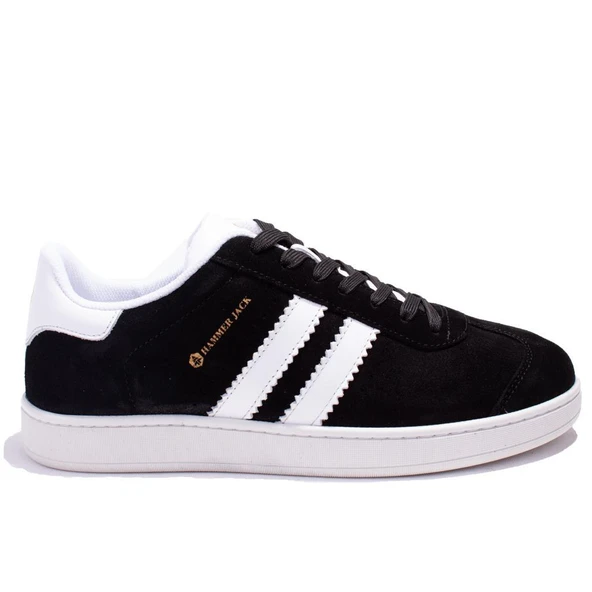 Hammer Jack 10224155C Siyah Beyaz Süet Günlük Erkek Deri Ayakkabı - 2