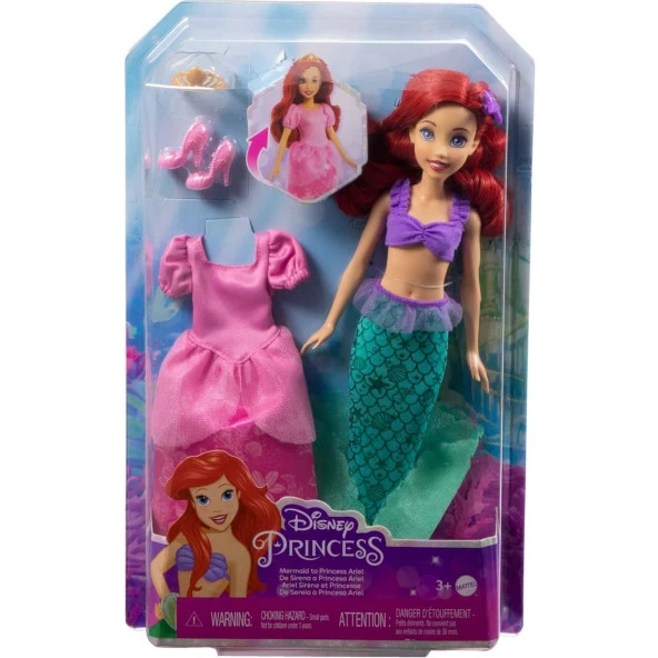 Mattel Disney Prenses Deniz Kızına Dönüşebilen Ariel - 6