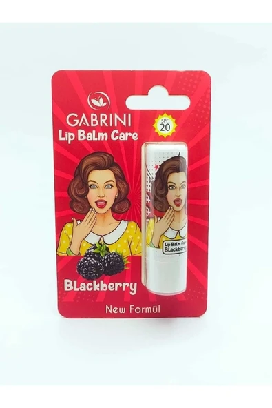 Gabrini Lip Balm Care - Dudak Koruyucu Ve Nemlendirici Böğürtlen Aromalı