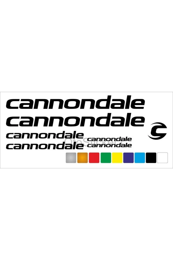 habune Üretimi Cannondale Bisiklet Kadro Sticker Set Premium Kalite Uyumlu