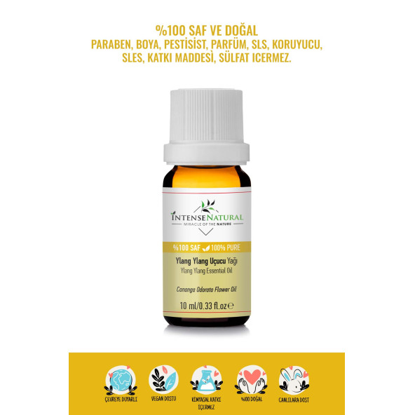 Ylang Ylang Uçucu Yağı 10 ml %100 Saf ve Doğal Ylang Ylang Essential Oil