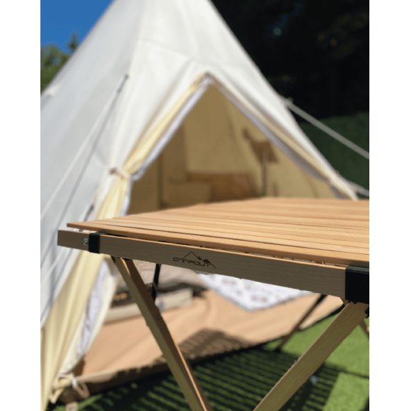 Nurgaz Campout Katlanır Ahşap Kamp Masası NG C106 - 2