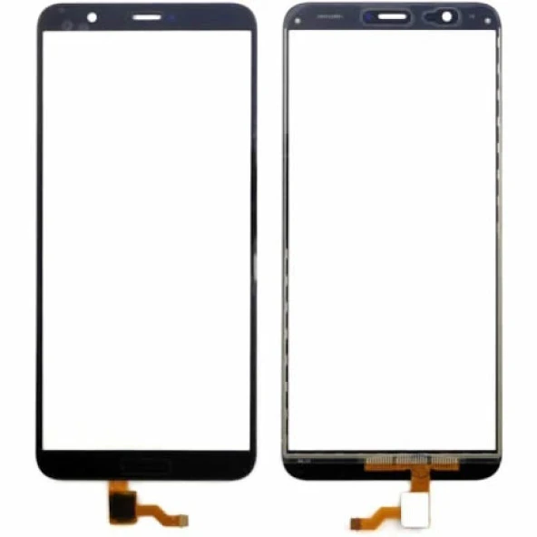 Huawei P Smart 2018 Dokunmatik Ocalı Ön Cam Lens Siyah ürün görseli 1