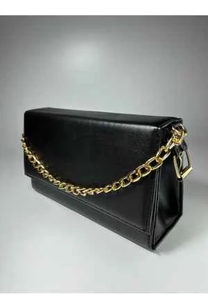 Bagorama CINDY Kadın Suni Deri Portföy Zincirli Çapraz Askılı Omuz Çantası - 12
