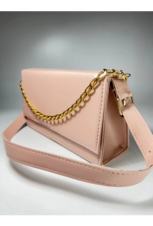 Bagorama CINDY Kadın Suni Deri Portföy Zincirli Çapraz Askılı Omuz Çantası - 8