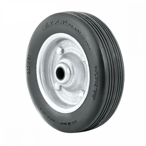 Yaparlar 65251 El Araba Tekeri Patlamaz Burçlu 200x20mm