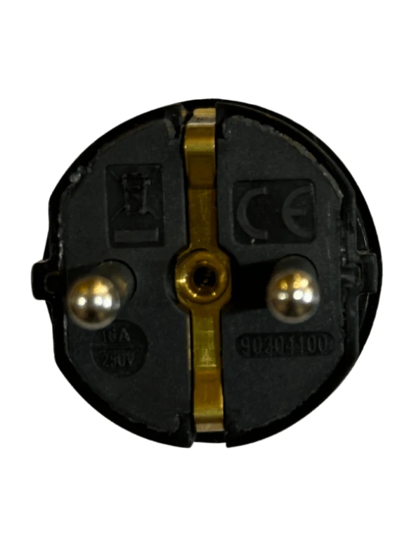 Viko Topraklı Düz Erkek Fiş Siyah (10 Adet) - 3