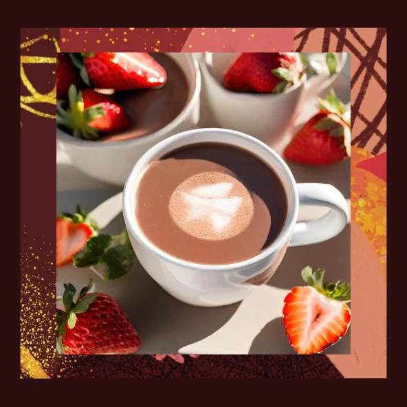 Mim and More Çilekli Sıcak Çikolata Strawberry Hot Chocolate 200 Gr - 4