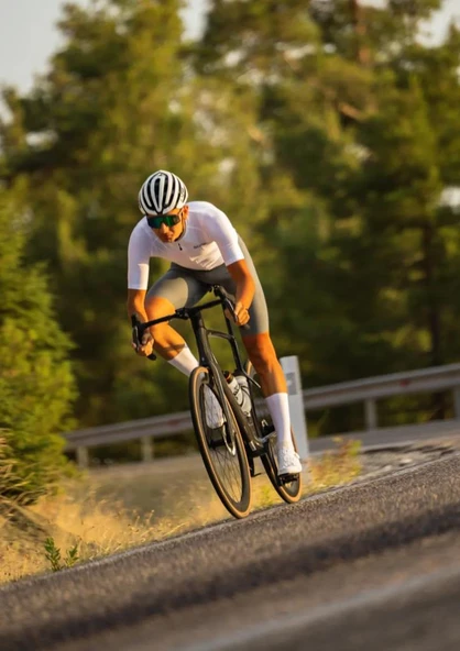 Sora Gri Road Racer Askılı Bisiklet Taytı - Resim 7