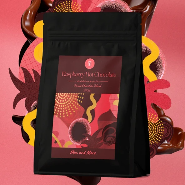 Mim and More Ahududulu Sıcak Çikolata Raspberry Hot Chocolate 200 Gr - 2