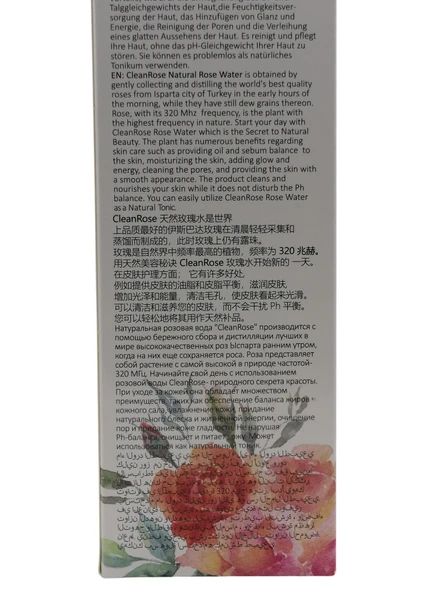 Clean Rose Gül Suyu %100 Doğal 390ML - 3