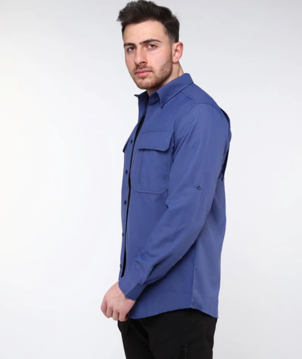 NORTH MOUNTAIN COMMANDER TACTICAL GÖMLEK MAVİ - 3