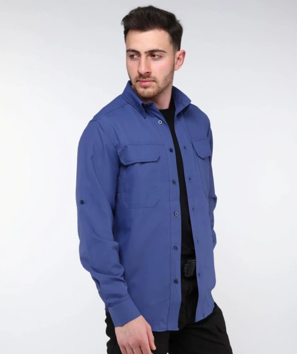 NORTH MOUNTAIN COMMANDER TACTICAL GÖMLEK MAVİ - 4