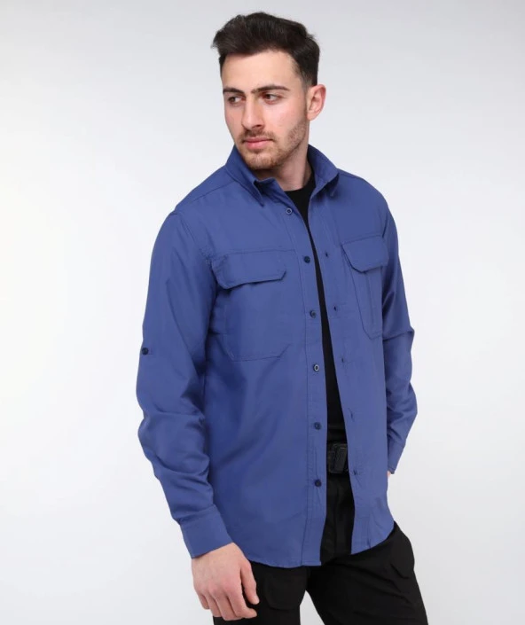 NORTH MOUNTAIN COMMANDER TACTICAL GÖMLEK MAVİ - 5