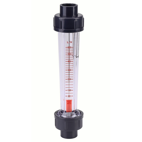 PVC Anlık Su Akış Ölçer Flowmetre Rotametre - Resim 3
