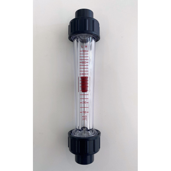 PVC Anlık Su Akış Ölçer Flowmetre Rotametre - Resim 4