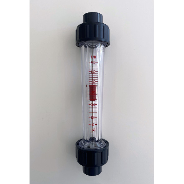 PVC Anlık Su Akış Ölçer Flowmetre Rotametre - Resim 5