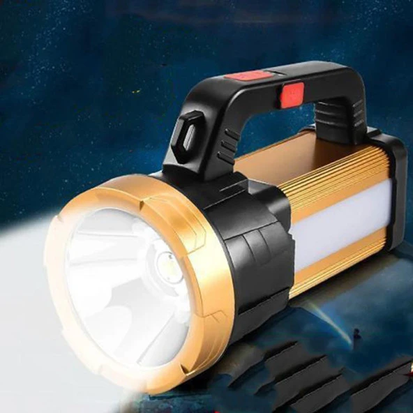 6 Mod Şarjlı EL Feneri Projektör Tipi Wt-615 - Resim 2