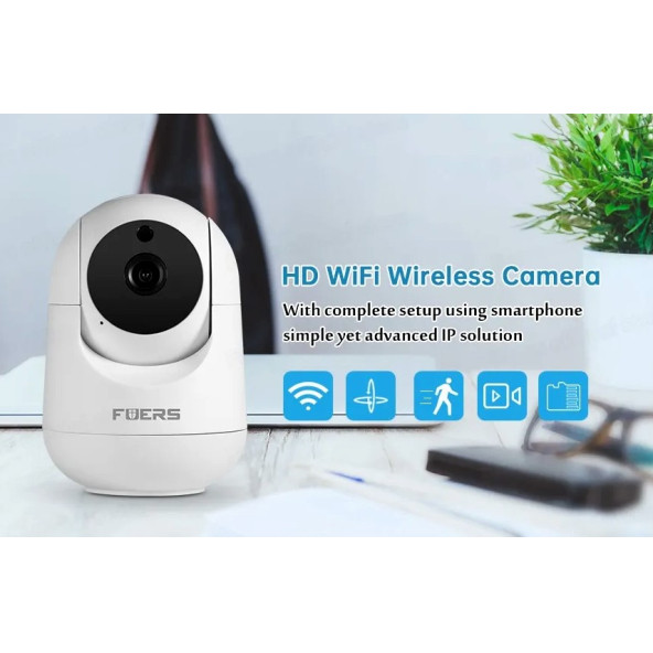 Fuers 3 mp Wifi Kamera, Tuya Akıllı Ev Kablosuz Ip Kamera, - 1