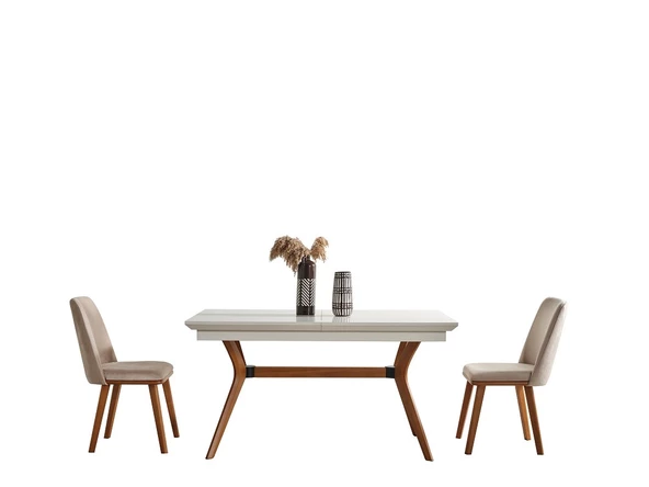 MASAL AÇILIR YEMEK MASASI+6 ADET SANDALYE ürün görseli 1