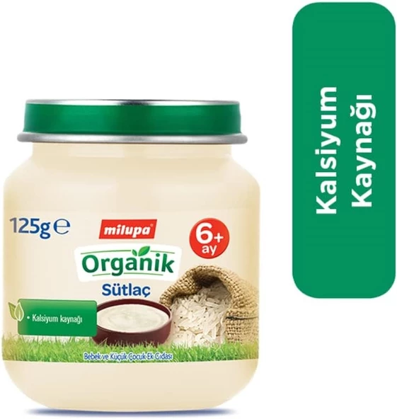 Milupa Kavanoz Maması Organik Püre 125GR Sütlaç - 2