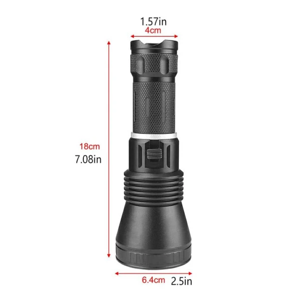 4200 Lümen Profesyonel Şarjlı El Feneri Wt-655 - Resim 4