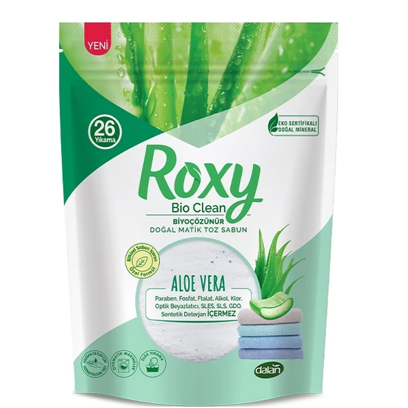 Dalan Roxy Bio Clean Matik Sabun Tozu 800GR Karma 9 Lu Set (Lavanta/Bahar/Aloe Vera) (234 Yıkama) - 4