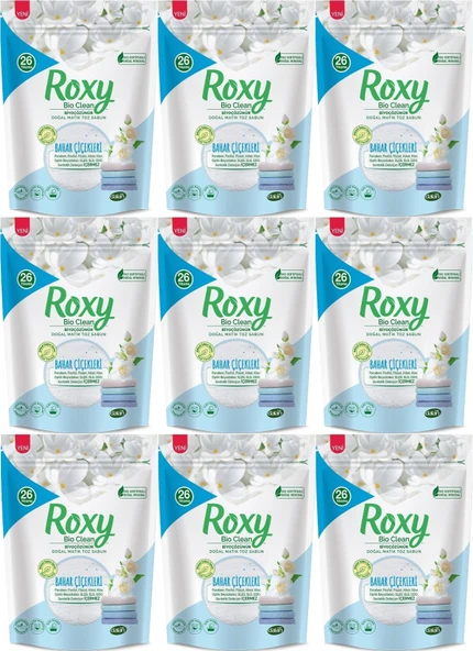 Dalan Roxy Bio Clean Matik Sabun Tozu 800GR Bahar Çiçekleri (9 Lu Set) (234 Yıkama)