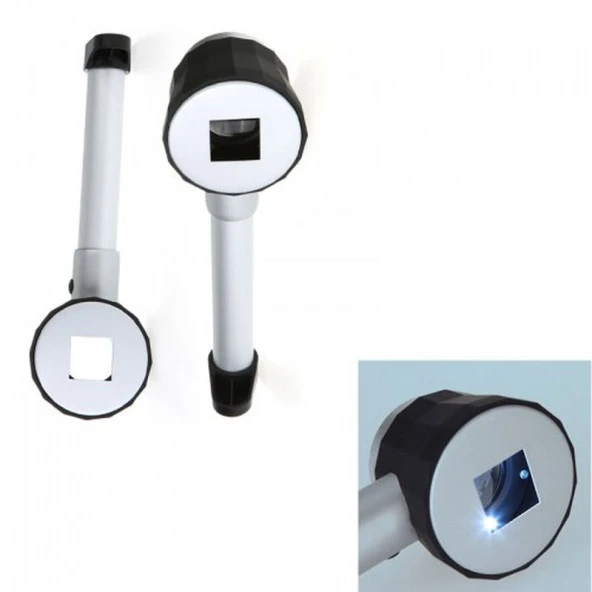 10X Büyütmeli Tekstilciler Için Ölçek  Kalite Kontrolü Pipo Modeli Büyüteç - Resim 4