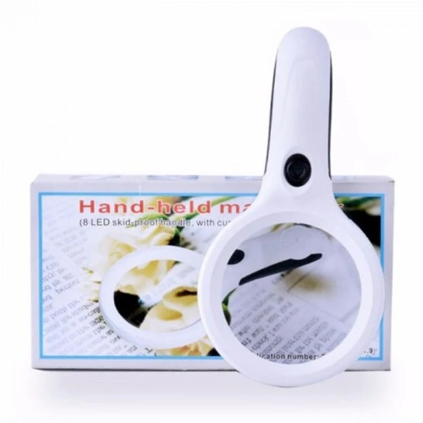 8 Ledli 2.5X90Mm - 8X22Mm El Büyüteç Takı Okuma Para Kontrol Için - 3