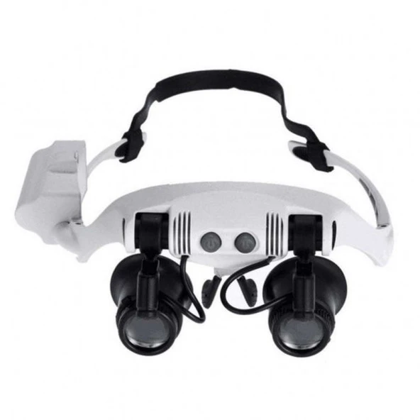 Kuyumcu Saat Onarım Için 10X-15X-20X25X Mercekli Gözlük Büyüteç 9892G-3A - 3