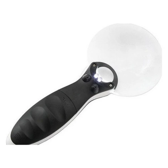 Kontrolü Için 10X 20X 2 Led Işıklı El Büyüteç - 4