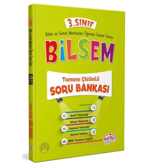 Editör 3.Sınıf Bilsem Soru Bankası