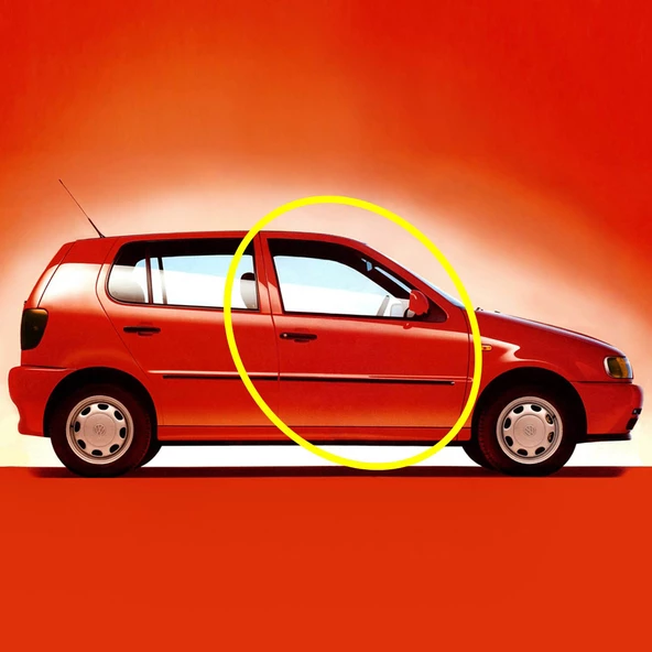 VW Polo HB 1994-2000 Sağ Ön Kapı Fitili Contası 6N4867365D - 2