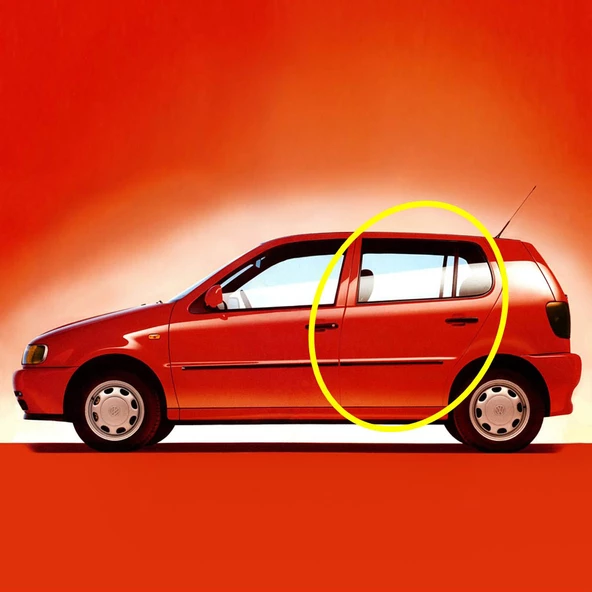 VW Polo HB 1994-2000 Sol Arka Kapı Fitili Contası 6N4867367D - 2