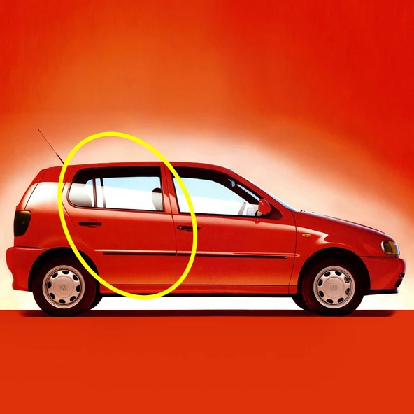 VW Polo HB 1994-2000 Sağ Arka Kapı Fitili Contası 6N4867368D - 2