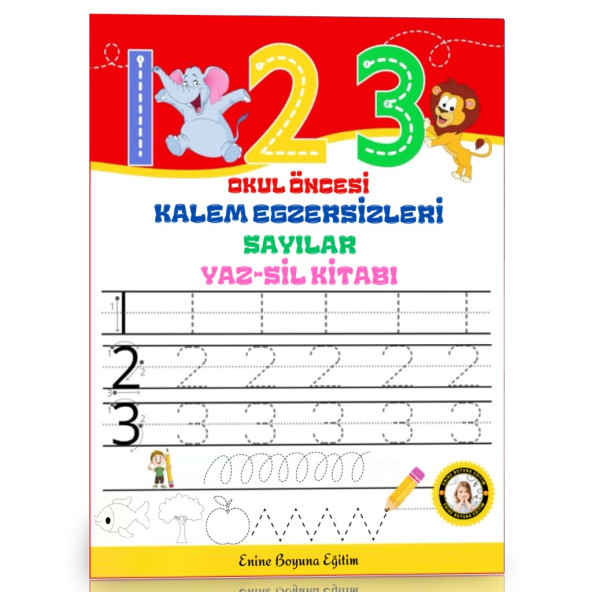 Okul Öncesi Kalem Egzersizleri YAZ-SİL Kitabı