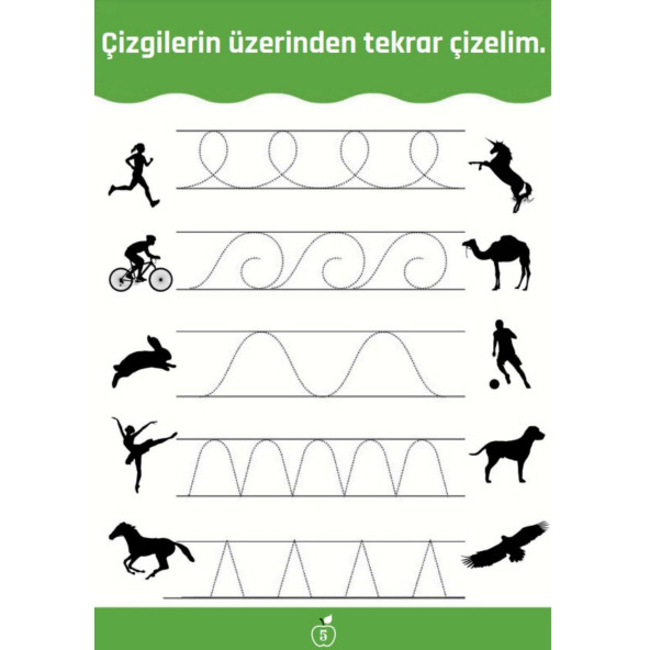 Okul Öncesi Kalem Egzersizleri YAZ-SİL Kitabı - 3