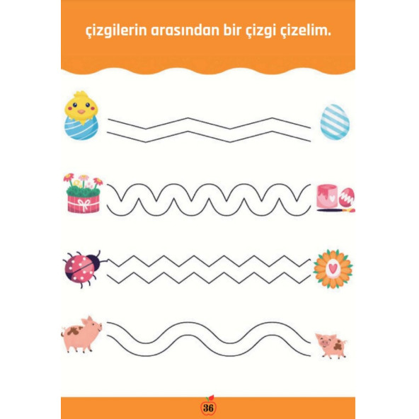 Okul Öncesi Kalem Egzersizleri YAZ-SİL Kitabı - 6