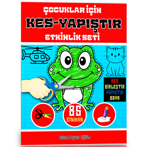 Çocuklar İçin KES YAPIŞTIR Etkinlik Seti