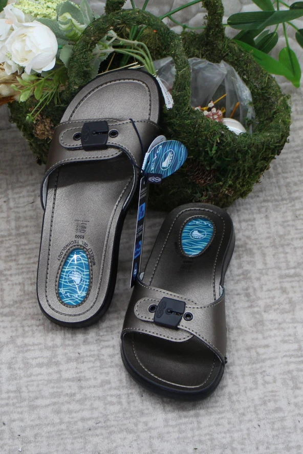 Ceyo 6500-1 Platin Rahat Ortapedik Kadın Terlik - Resim 6