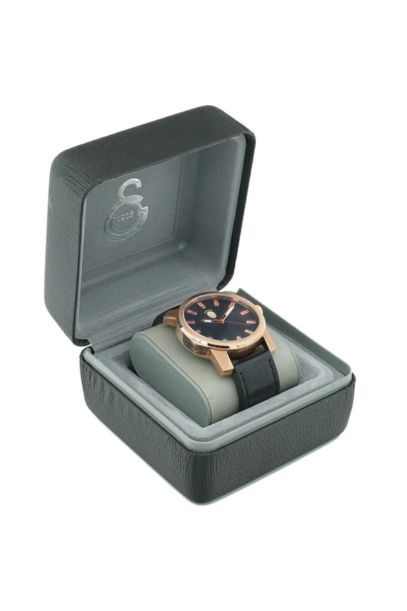 Galatasaray Orijinal Deri Kordonlu Kol Saati Hediyelik Ahşap Kutulu - 7