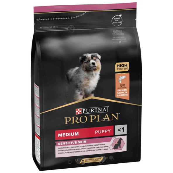 Proplan Medium Puppy Somonlu 3kg Sensitive Skin Somonlu Medium Puppy Orta Irk Yavru Köpek Maması