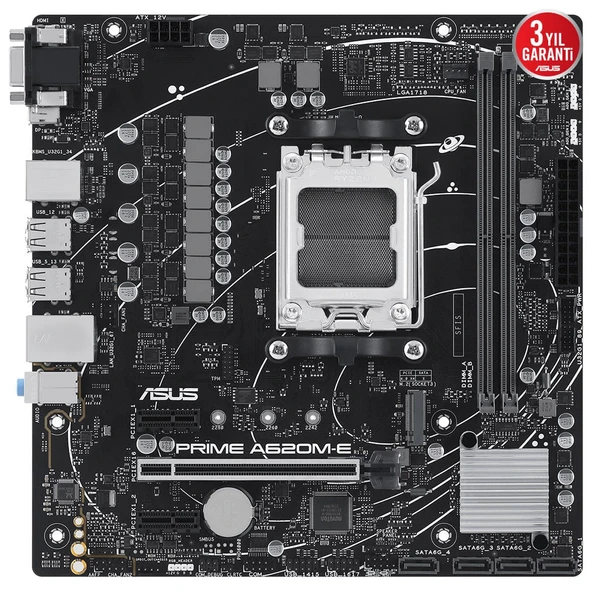 ASUS PRIME A620M-E-CSM DDR5 M.2 HDMI mATX AM5 - 2