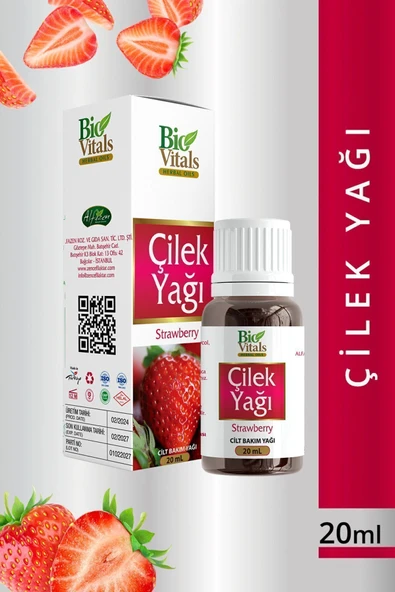 BİO VİTALS Çilek Yağı 20 ml