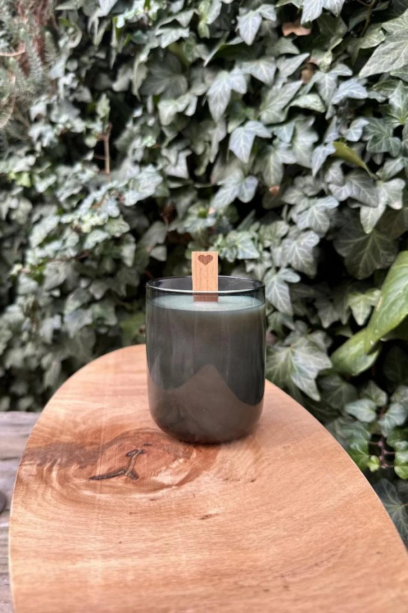 Ahşap Düz Model 15mm en x 100mm boy x 0,5mm kalınlık KALP DESENLİ Mum Fitili + Sehpa ( 10 Adet ) - Resim 5