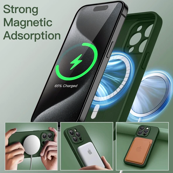 iPhone 15 Pro Max Kılıf Kamera Korumalı Lansman Silikon Kapak - 10