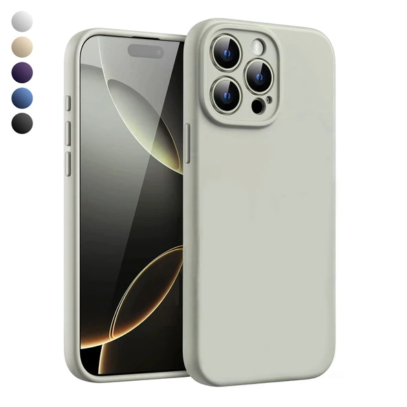 iPhone 15 Pro Max Kılıf Kamera Korumalı Lansman Silikon Kapak